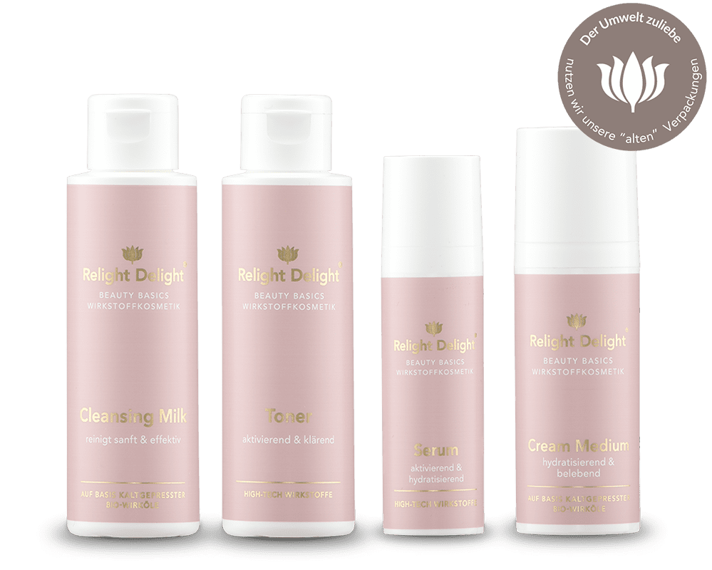 Beauty Basics - Gesichtspflege-Set medium - partiell unbeduftet