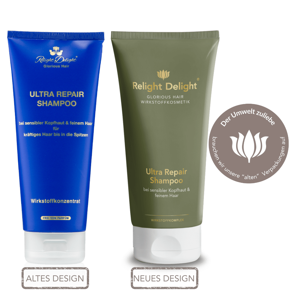 Glorious Hair - Ultra Repair Shampoo - unbeduftet bei sensibler Kopfhaut & feinem Haar